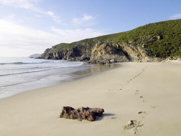 Praia do Rostro, en A Coruña, Galicia