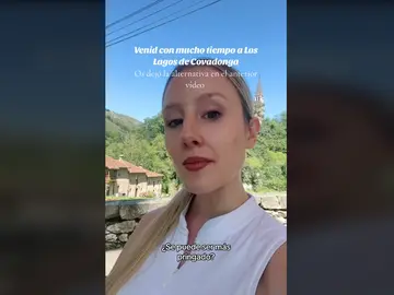 Una joven intenta visitar los Lagos de Covadonga, en Asturias Una joven intenta visitar los Lagos de Covadonga, en Asturias
