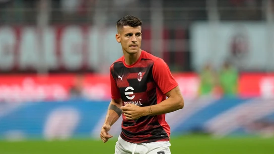 El delantero del AC Milan Álvaro Morata El delantero del AC Milan Álvaro Morata