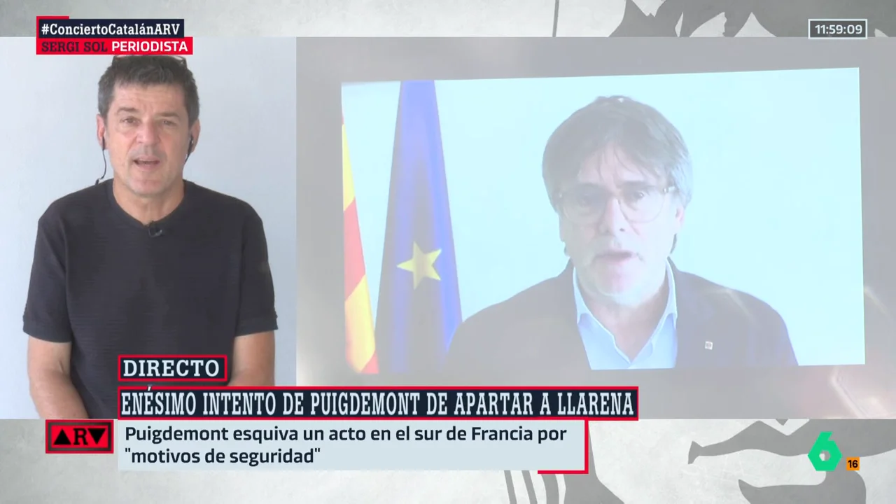 ARV-Sergi Sol reacciona a las declaraciones de Puigdemont: "Hablamos con demasiada ligereza de golpe de Estado"