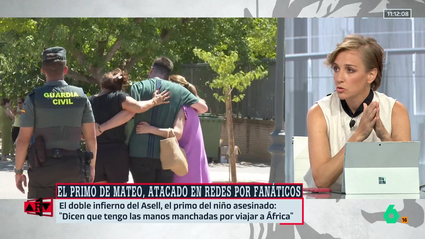 Tania Sánchez responde a los ataques de odio al primo de Mateo, el niño asesinado: "Es alucinante que como sociedad perdamos la empatía" Tania Sánchez responde a los ataques de odio al primo de Mateo, el niño asesinado: "Es alucinante que como sociedad perdamos la empatía"