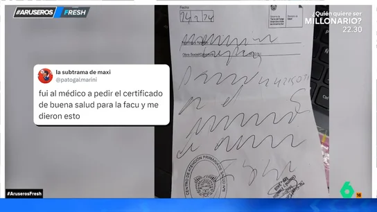 Le dan un ilegible certificado médico y la universidad rechaza el justificante: "Es imposible entender menos" Le dan un ilegible certificado médico y la universidad rechaza el justificante: "Es imposible entender menos"