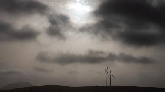 Fotografía de efectos de la calima en la localidad de Puerto del Rosario (Fuerteventura). Fotografía de efectos de la calima en la localidad de Puerto del Rosario (Fuerteventura).