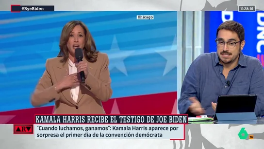 Eduardo Saldaña analiza el traspaso de poder de Biden a Kamala Harris: "El sentimiento de los demócratas parecía muerto y está empezando a resurgir" Eduardo Saldaña analiza el traspaso de poder de Biden a Kamala Harris: "El sentimiento de los demócratas parecía muerto y está empezando a resurgir"