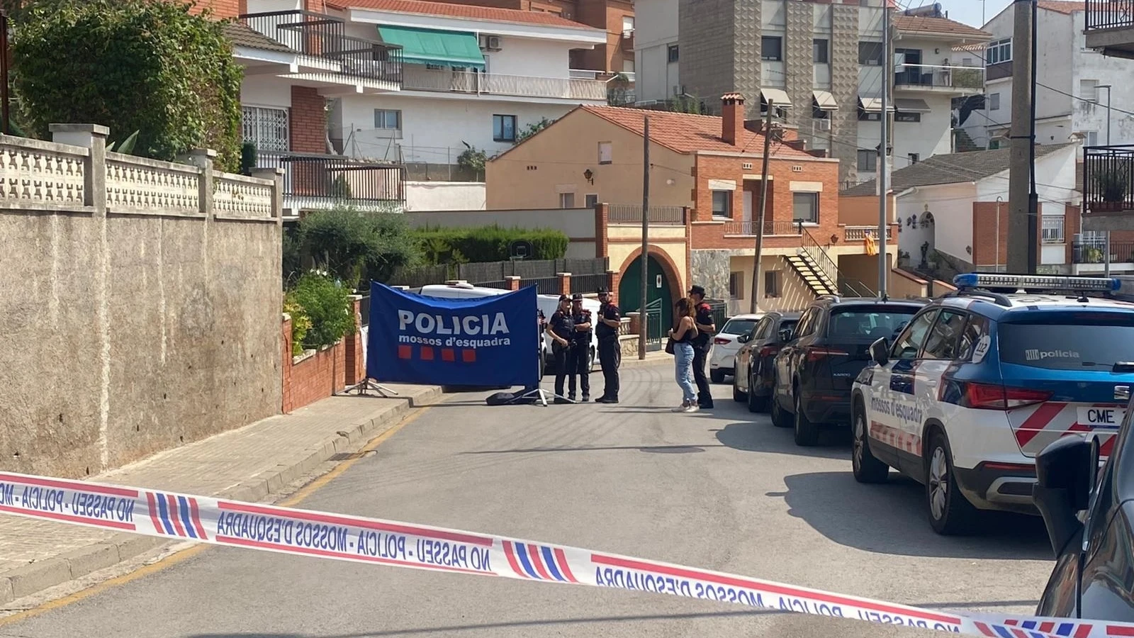 Lugar de uno de los presuntos asesinatos machistas en la provincia de Barcelona, a 20 de agosto de 2024