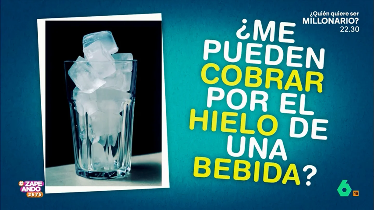 ¿Me pueden cobrar por el hielo de una bebida?: Eugeni Alemany desvela si esta y otras prácticas son legales El zapeador hace un repaso de ciertas prácticas muy habituales en bares y restaurantes, como, por ejemplo, solo tener la carta accesible a través de un código QR o no permitir pagar con tarjeta.