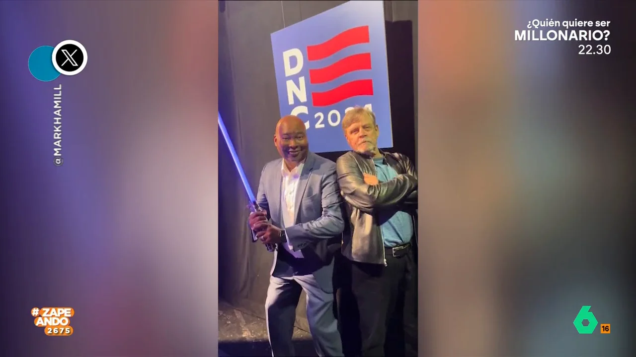 Mark Hamill, que da vida al mítico personaje de la saga 'Star Wars' no ha dudado en dar su apoyo a la candidata demócrata, enviando un mensaje a todos los estadounidenses. 