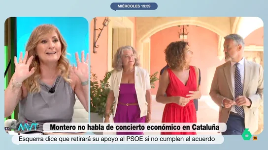 Mayte Alcaraz, sobre el acuerdo por la financiación en Cataluña "Espero que Montero se lo explique mejor a los españoles y a los andaluces, por si un día ella es candidata", comenta en este vídeo Mayte Alcaraz sobre las declaraciones de la ministra de Hacienda donde niega el concierto económico en Cataluña.