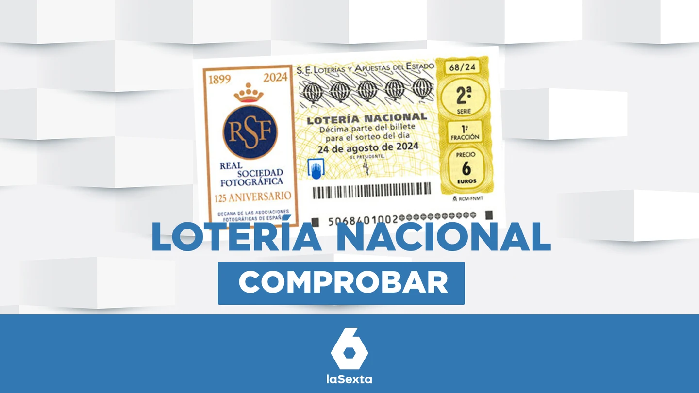 Lotería Nacional | Comprobar el resultado del sorteo de hoy, sábado 24 de agosto de 2024 Lotería Nacional | Comprobar el resultado del sorteo de hoy, sábado 24 de agosto de 2024
