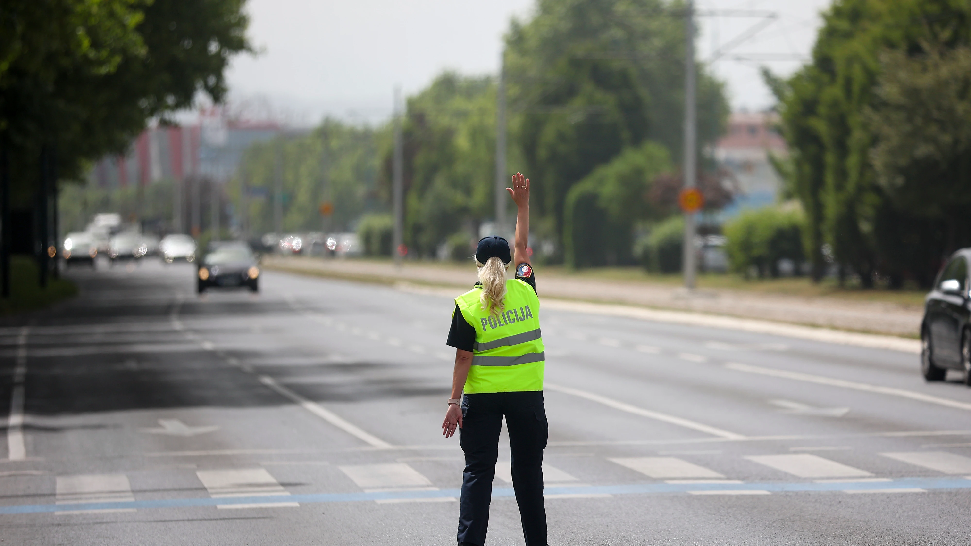 Imagen de archivo de una agente de Policía en Bosnia