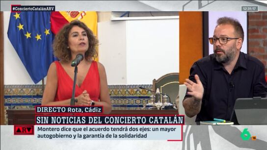 La reacci&oacute;n de Maestre tras asegurar Montero que el pacto PSC-ERC "no es un concierto catal&aacute;n": "Si lo que dice es cierto, me alegrar&eacute;"