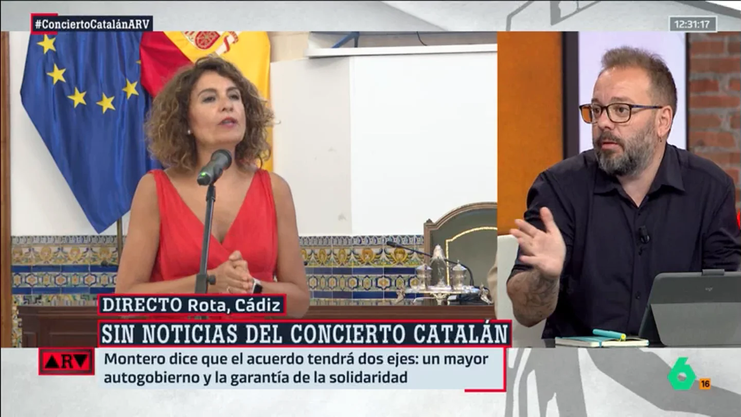 La reacción de Maestre tras asegurar Montero que el pacto PSC-ERC "no es un concierto catalán": "Si lo que dice es cierto, me alegraré" La reacción de Maestre tras asegurar Montero que el pacto PSC-ERC "no es un concierto catalán": "Si lo que dice es cierto, me alegraré"