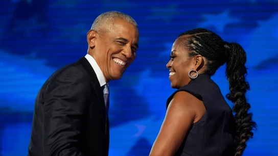 Michelle y Barack Obama en la Convención Nacional Demócrata Michelle y Barack Obama en la Convención Nacional Demócrata