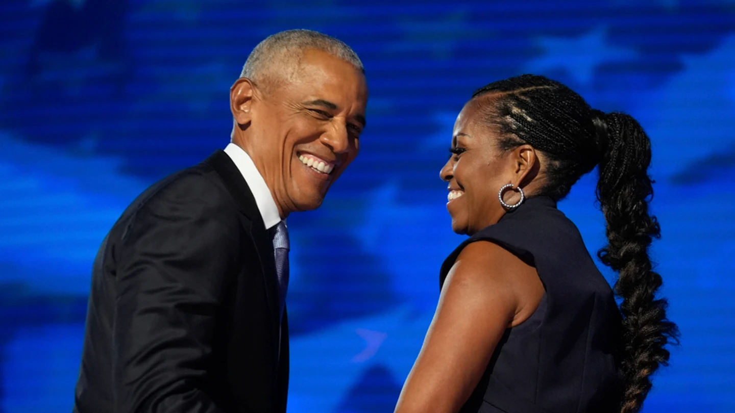 Michelle y Barack Obama en la Convención Nacional Demócrata Michelle y Barack Obama en la Convención Nacional Demócrata