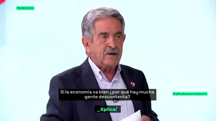 Miguel Ángel Revilla analiza las causas económicas de que "la gente" esté "cabreadísima": "Una cosa es el crecimiento y otra, su distribución"