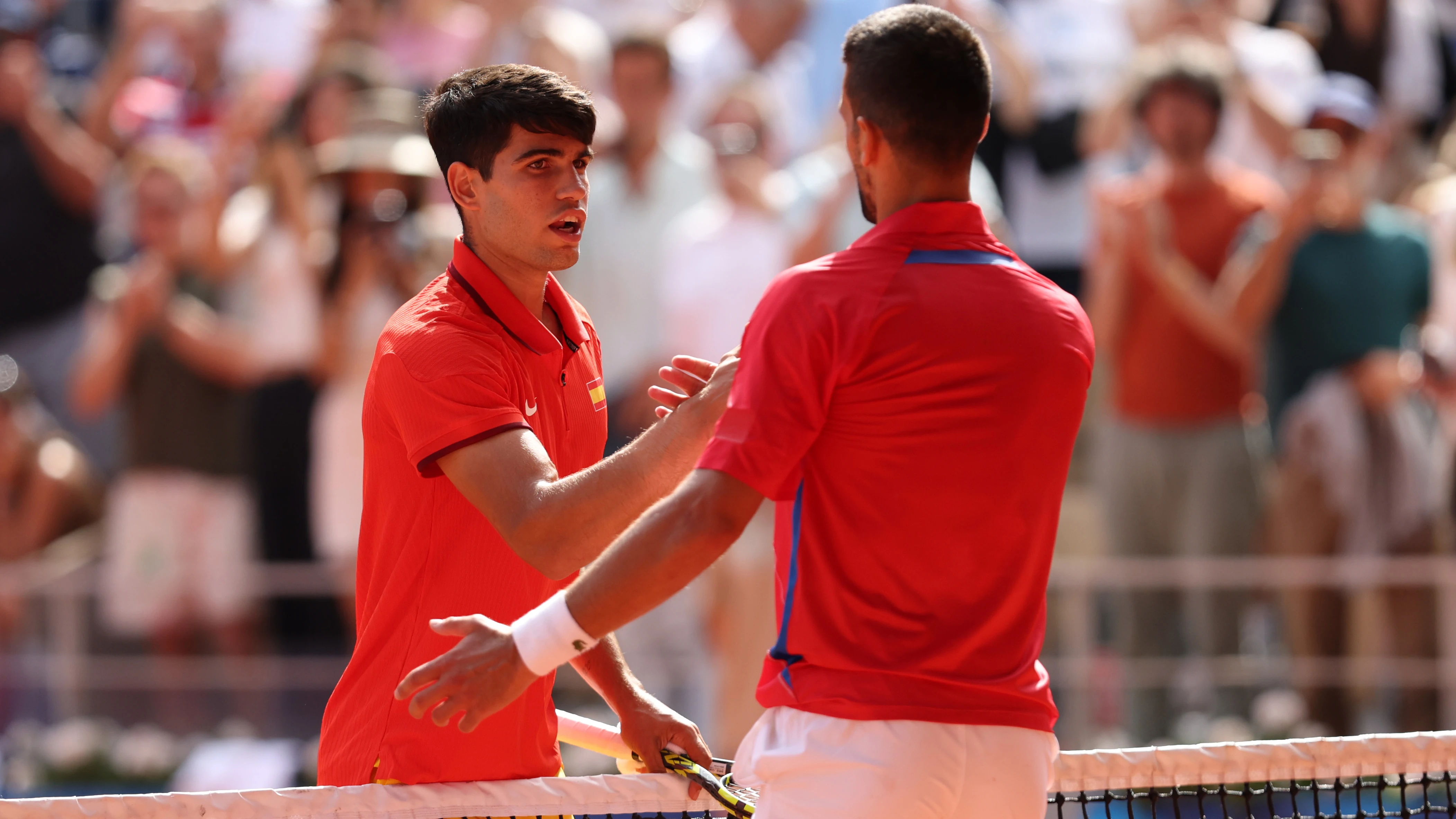 Carlos Alcaraz y Novak Djokovic