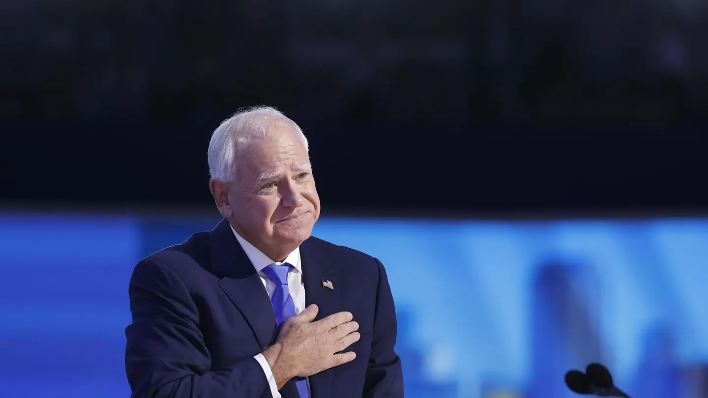 El candidato demócrata a la vicepresidencia, Tim Walz El candidato demócrata a la vicepresidencia, Tim Walz