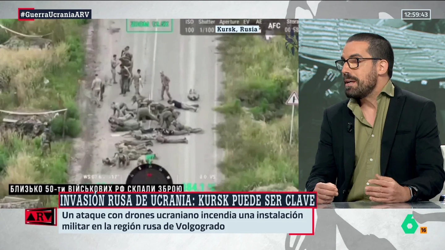 ARV-Ricardo Marquina reacciona al ataque de Ucrania en territorio ruso: "Nunca he visto a Putin con tan mala cara" ARV-Ricardo Marquina reacciona al ataque de Ucrania en territorio ruso: "Nunca he visto a Putin con tan mala cara"