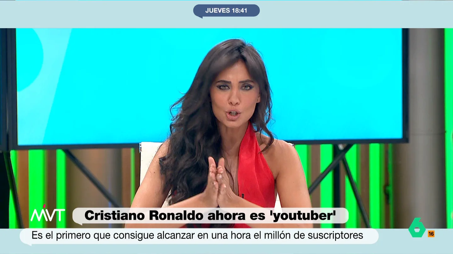 La broma de María Lamela sobre el nuevo canal de Youtube de Cristiano Ronaldo María Lamela analiza la apertura del canal de Youtube de Cristiano, que ya tiene más de 20 millones de seguidores, y en este vídeo de Más Vale Tarde bromea con un juego de palabras y el clásico grito del futbolista portugués.