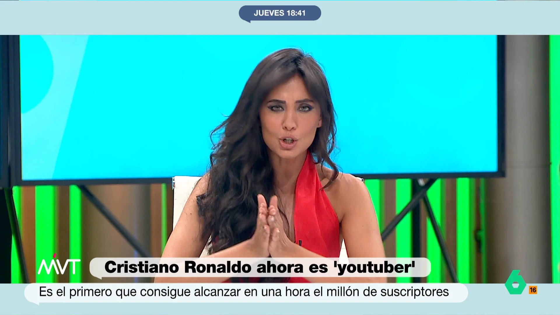 María Lamela analiza la apertura del canal de Youtube de Cristiano, que ya tiene más de 20 millones de seguidores, y en este vídeo de Más Vale Tarde bromea con un juego de palabras y el clásico grito del futbolista portugués.