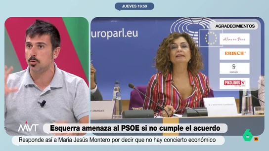 Ramón Espinar, sobre Cataluña: "En este país teníamos un problema de secesión y hoy de financiación. Hemos avanzado la de Dios" "No se puede negar a Cataluña una cosa que está en la propia Constitución, que es una nacionalidad histórica", afirma Ramón Espinar en este vídeo donde analiza la polémica en torno al acuerdo entre PSOE y ERC por la financiación de Cataluña.