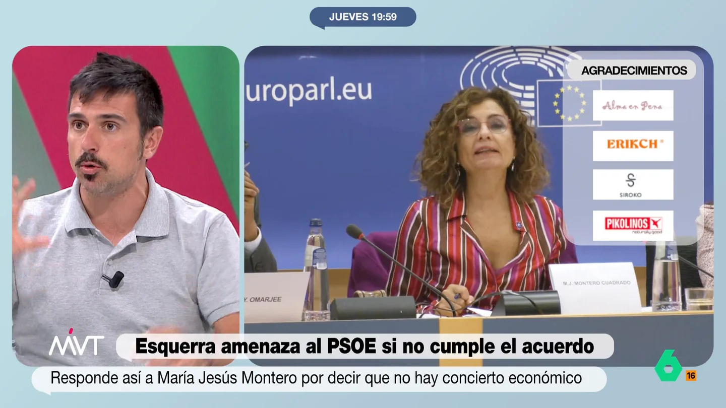 Ramón Espinar, sobre Cataluña: "En este país teníamos un problema de secesión y hoy de financiación. Hemos avanzado la de Dios" "No se puede negar a Cataluña una cosa que está en la propia Constitución, que es una nacionalidad histórica", afirma Ramón Espinar en este vídeo donde analiza la polémica en torno al acuerdo entre PSOE y ERC por la financiación de Cataluña.