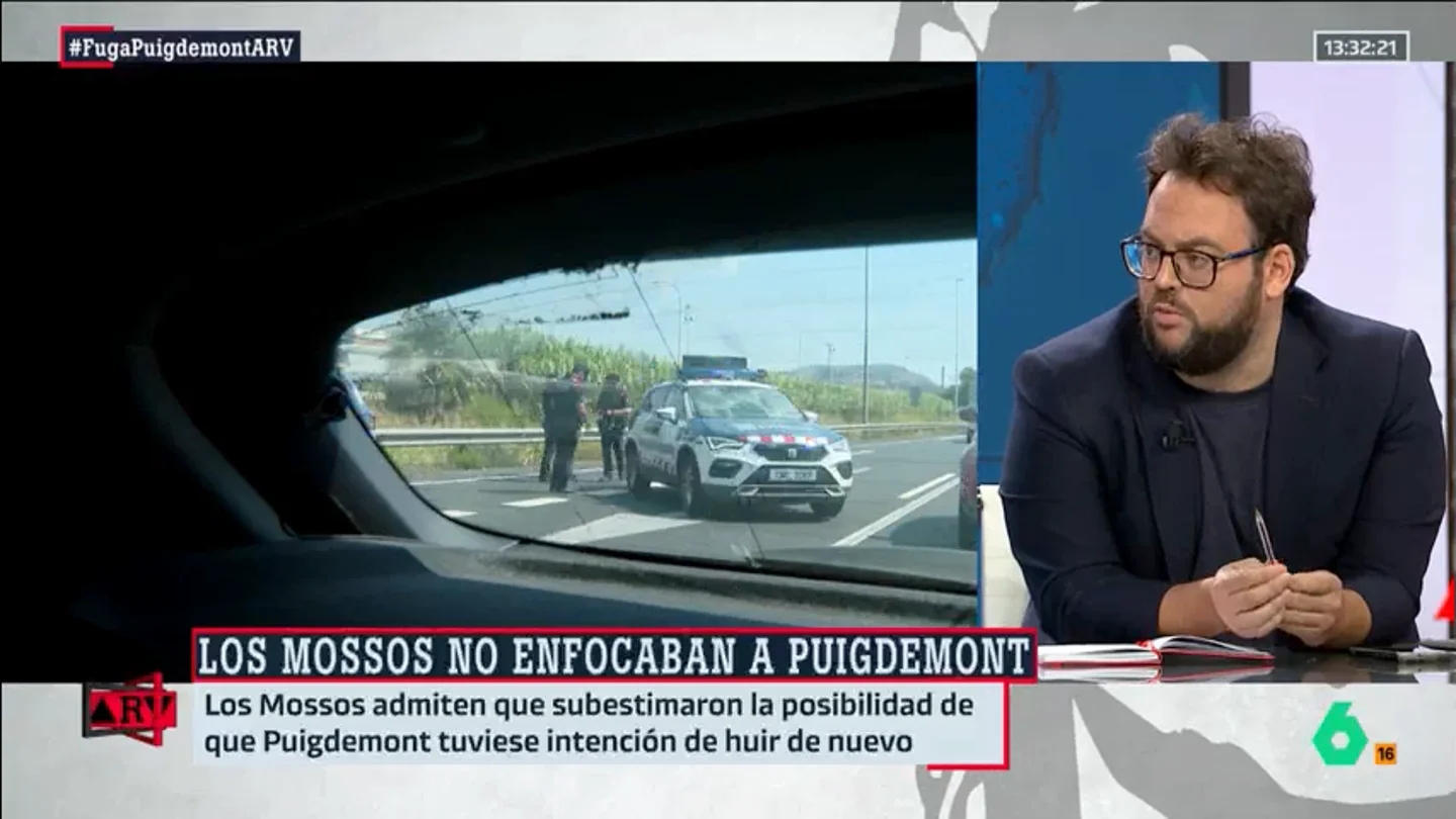 Monrosi, sobre la fuga de Puigdemont: "Cada explicación que intentan dar los Mossos suena a risa y provocación" Monrosi, sobre la fuga de Puigdemont: "Cada explicación que intentan dar los Mossos suena a risa y provocación"