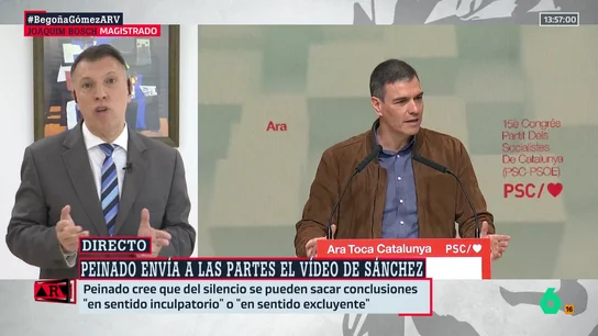 Joaquim Bosch, tras las palabras del juez Peinado sobre el "silencio" de Sánchez: "Es previsible que la Fiscalía recurra" Joaquim Bosch, tras las palabras del juez Peinado sobre el "silencio" de Sánchez: "Es previsible que la Fiscalía recurra"