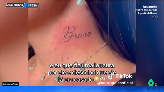 Se tatúa el nombre de su chico en el cuello y descubre que está casado horas después Se tatúa el nombre de su chico en el cuello y descubre que está casado horas después