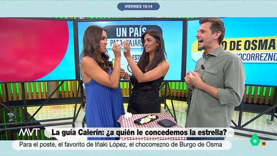 Marina Valdés y María Lamela prueban en directo el 'chocorrezno' de Burgo de Osma Luis Calero visita Burgo de Osma, en Soria, y sorprende a María Lamela y Marina Valdés con el 'chocorrezno', un postre que combina dos cosas tan aparentemente diferentes como el torrezno y el chocolate. Su reacción al probarlo, en este vídeo.