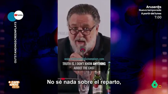 El 'enfado' de Russell Crowe cuando le preguntan por 'Gladiator 2': "Sería raro porque estoy muerto" La secuela de la mítica película de Ridley Scott no cuenta con el actor entre su elenco. A pesar de ello, Crowe no deja de recibir preguntas de la misma, algo que parece indignarle.