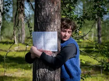 Imagen ganadora del campeonato mundial de abrazar árboles de 2023 Imagen ganadora del campeonato mundial de abrazar árboles de 2023