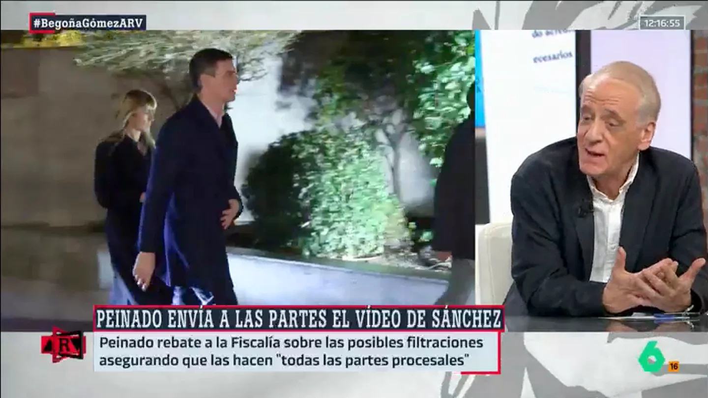 Cembrero, sobre la decisión del juez Peinado de enviar el video de Sánchez a las "partes": "Solo aporta morbo a la prensa que lo den a conocer" Cembrero, sobre la decisión del juez Peinado de enviar el video de Sánchez a las "partes": "Solo aporta morbo a la prensa que lo den a conocer"