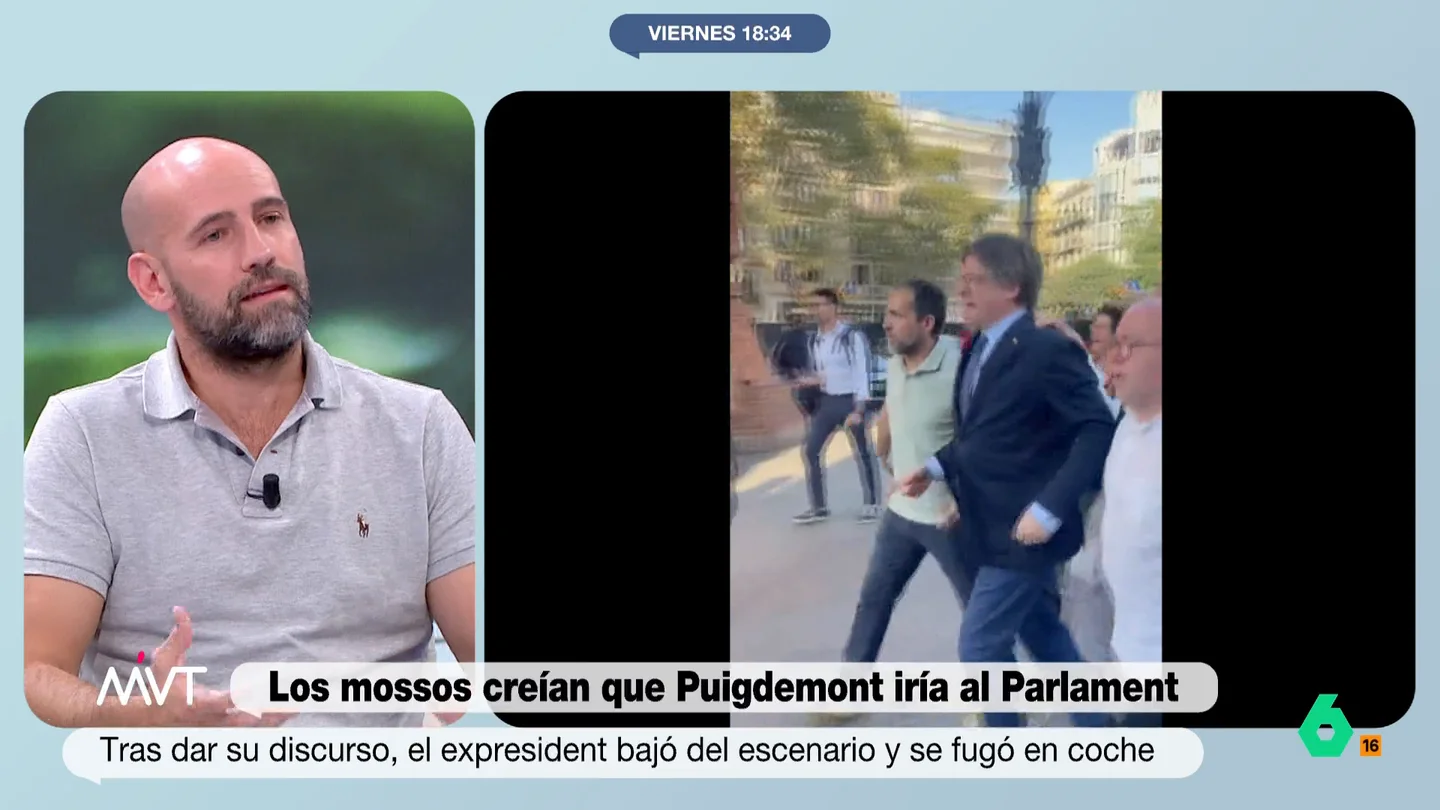 Gonzalo Miró reflexiona sobre la fuga de Puigdemont: "Dejarse detener requiere una valentía que él no tiene" "No sé si todavía a día de hoy hay gente que se cree que los Mossos han sido incapaces de detener a Puigdemont", afirma rotundo Gonzalo Miró, que en este vídeo asegura que "Puigdemont no es más listo que el resto del planeta".