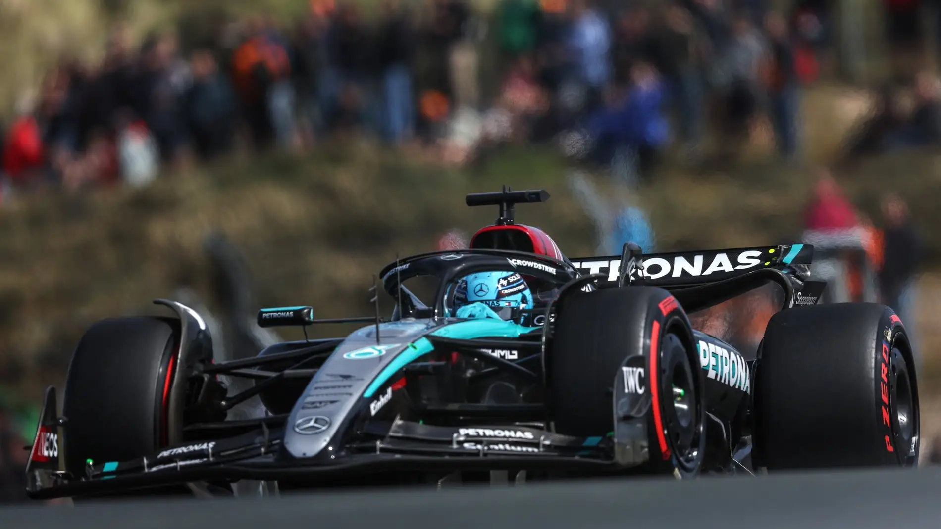 George Russell encabeza el viernes en Zandvoort con problemas para Max Verstappen George Russell encabeza el viernes en Zandvoort con problemas para Max Verstappen