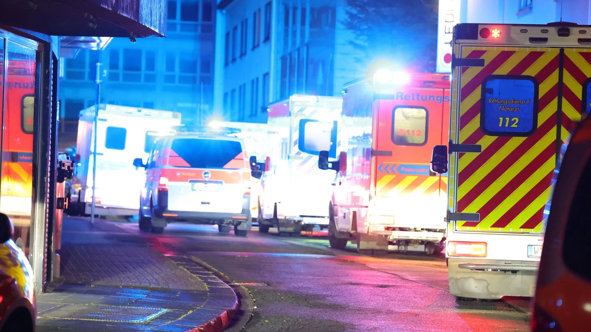 Ambulancias alemanas en Solingen