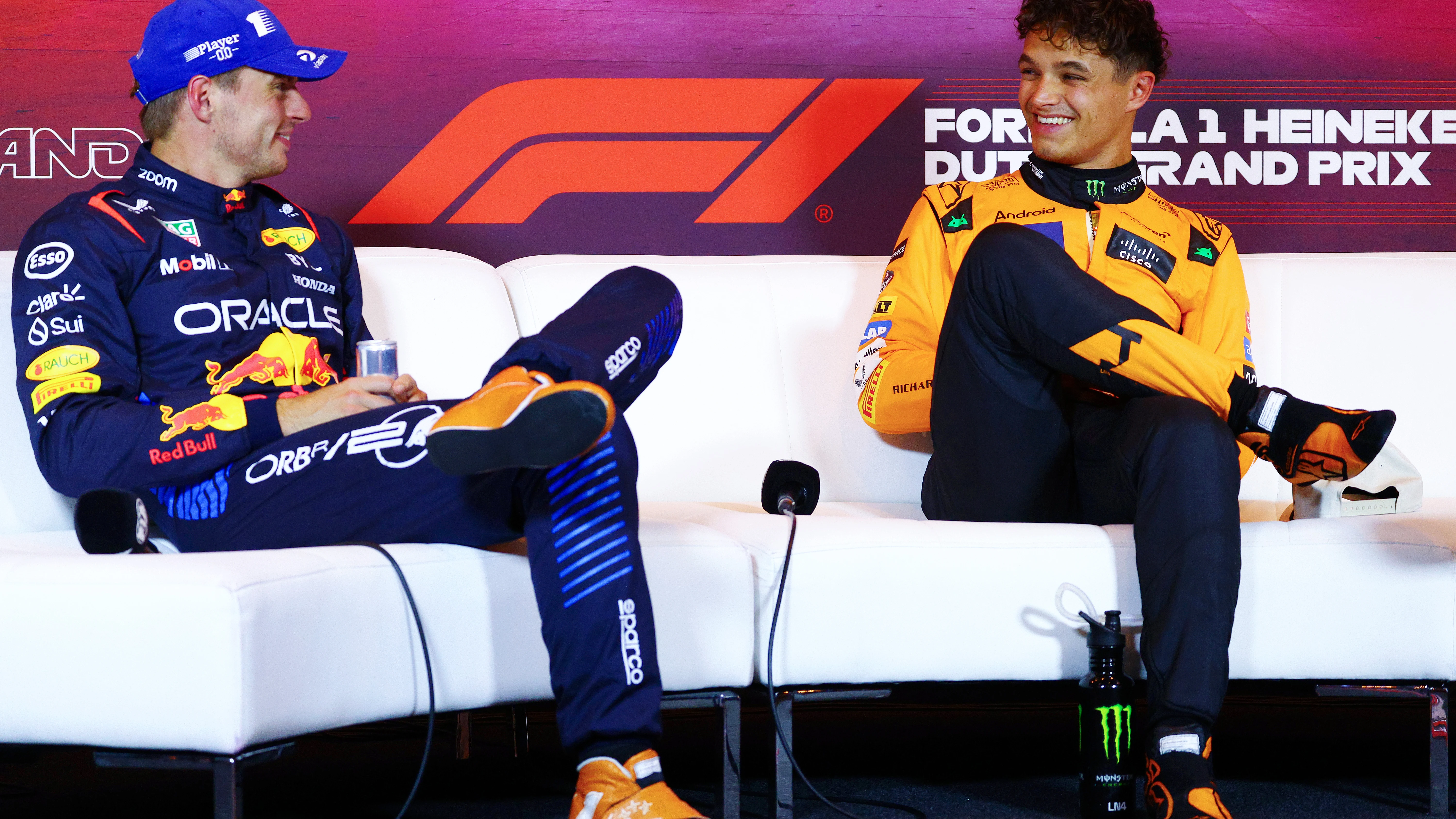 Max Verstappen y Lando Norris