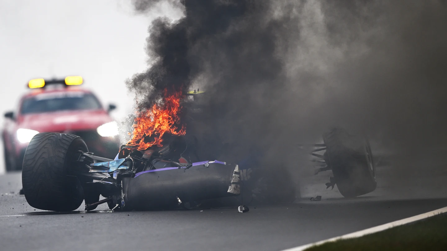 El accidente de Logan Sargeant en Zandvoort El accidente de Logan Sargeant en Zandvoort