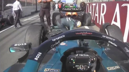 Inspector Alonso: así 'espió' el McLaren al finalizar el GP de Países Bajos Inspector Alonso: así 'espió' el McLaren al finalizar el GP de Países Bajos