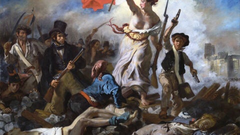La libertad guiando al pueblo. Delacroix