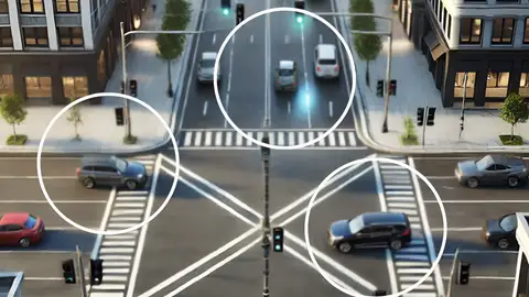 Intersección en forma de "T" Intersección en forma de "T"