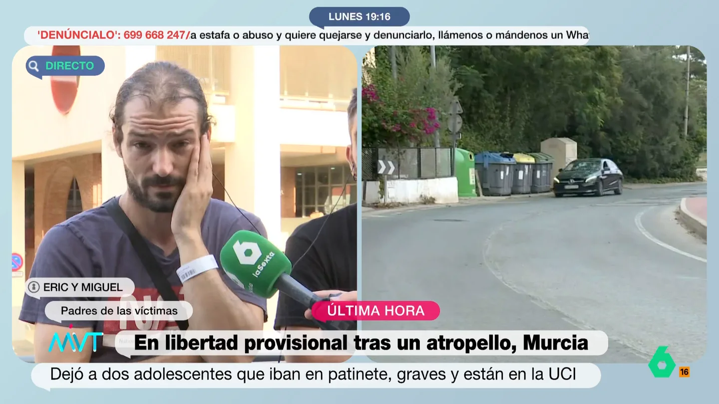 MVT La denuncia de los padres de los menores atropellados en Murcia: "Lo que ha hecho este hombre no tiene perdón de dios" MVT La denuncia de los padres de los menores atropellados en Murcia: "Lo que ha hecho este hombre no tiene perdón de dios"