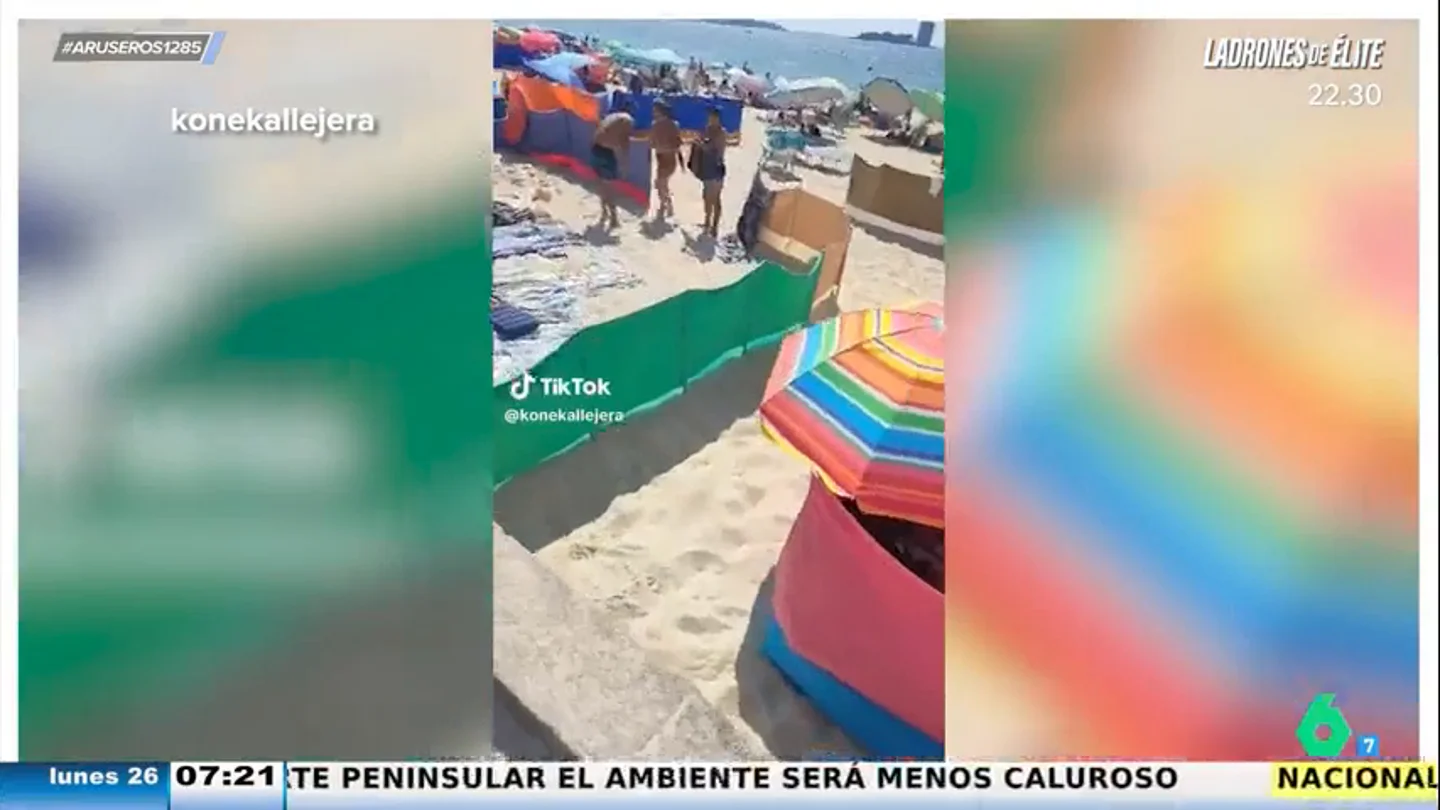 Polémica en redes por 'parcelar' zonas en la playa con el uso de cortavientos: "Es alucinante la idea de acotar" Polémica en redes por 'parcelar' zonas en la playa con el uso de cortavientos: "Es alucinante la idea de acotar"