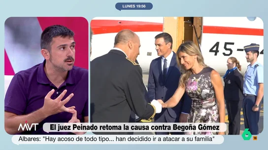 Ramón Espinar compara la caída de Costa en Portugal y el 'caso Begoña Gómez' "En Portugal se cargaron a un primer ministro en un proceso muy parecido a este de Sánchez", recuerda Ramón Espinar en este vídeo de Más Vale Tarde donde analiza las últimas reacciones del Gobierno a la causa contra Begoña Gómez.