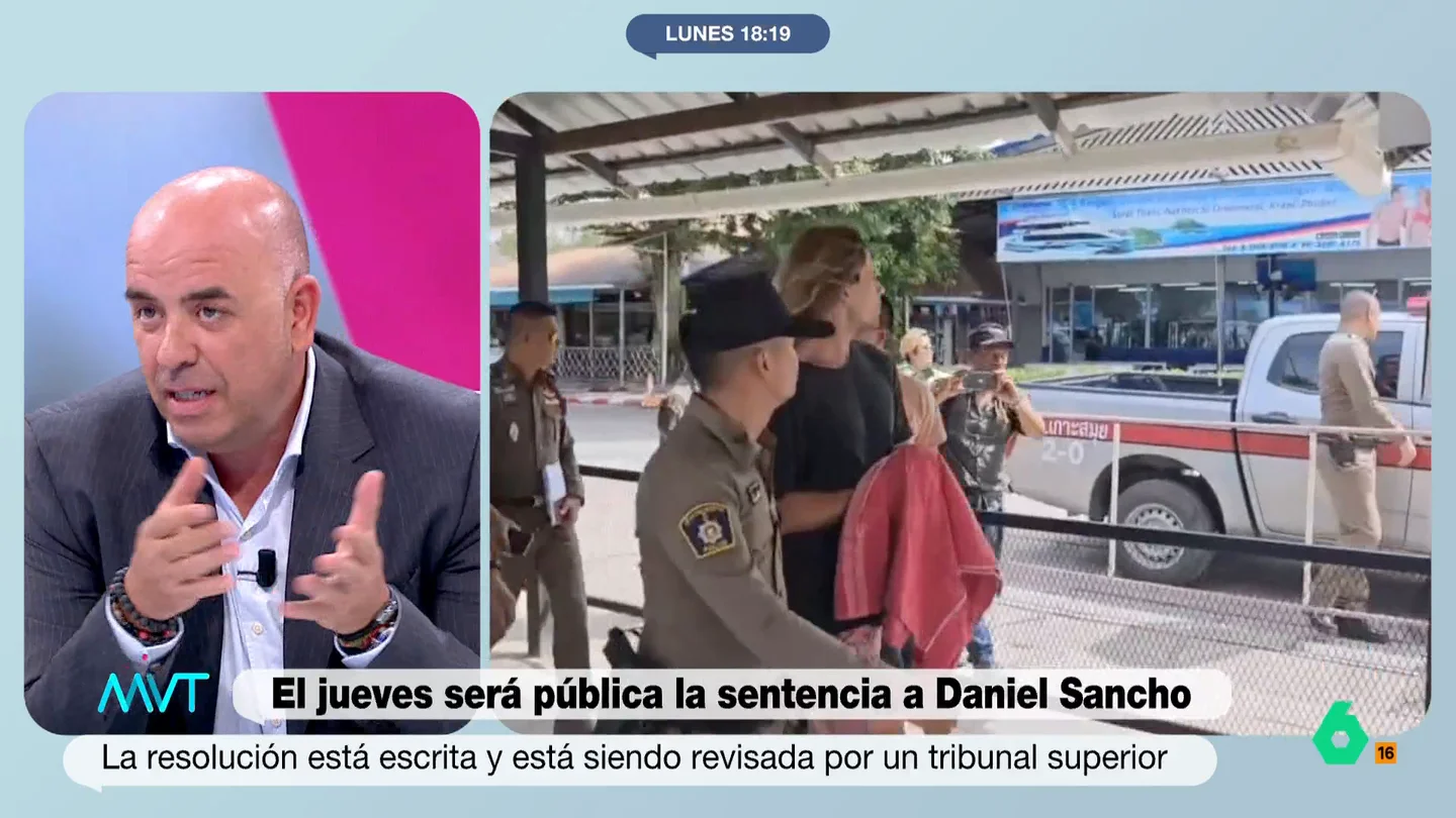 Juan Manuel Medina habla de la "pandereta" de la justicia tailandesa en el caso de Daniel Sancho "Las garantías judiciales y policiales de Tailandia no me dan ninguna fiabilidad", afirma el abogado Juan Manuel Medina, que en este vídeo se muestra muy crítico con la investigación y el proceso en el 'caso Daniel Sancho'.
