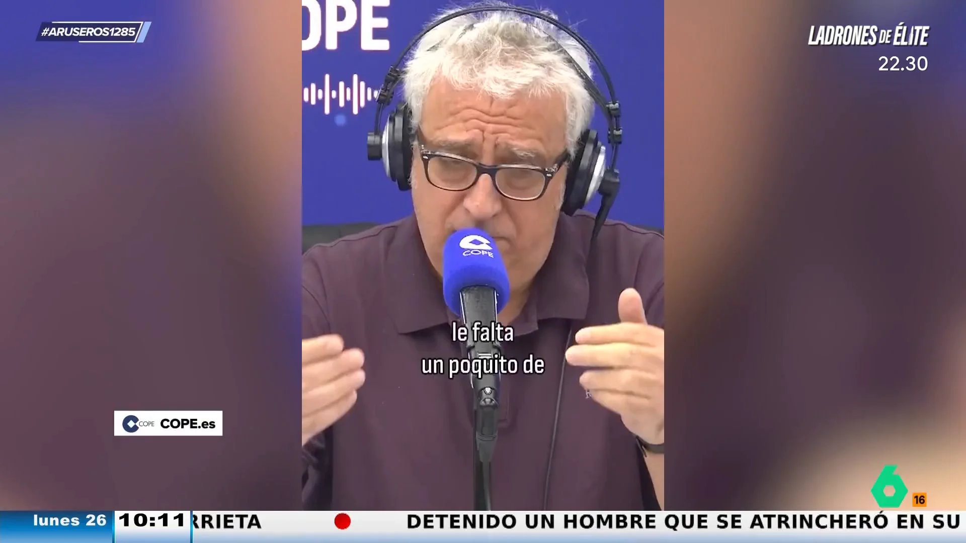 Leo Harlem, contra el anonimato en redes: "Hay gente con diez identidades que opina como le da la gana. No me vale"