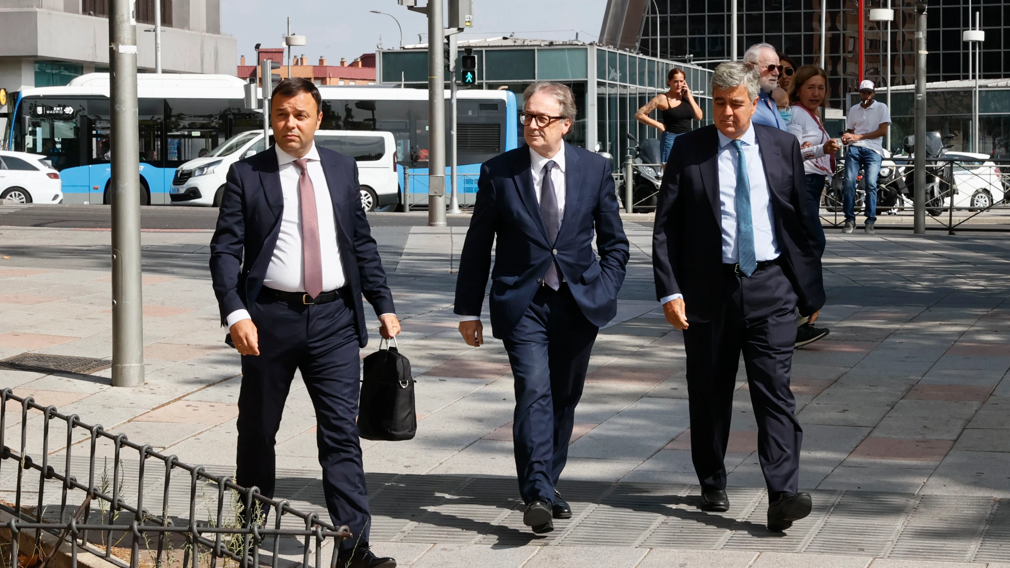 El subdirector general de la Fundación la Caixa, Marc Simón, a su llegada este lunes a los juzgados de Plaza Castilla donde ha comparecido ante juez Juan Carlos Peinado 