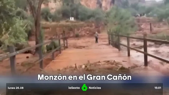 Un torrente de lodo y barro: muere una excursionista en las riadas del Gran Cañón Un torrente de lodo y barro: muere una excursionista en las riadas del Gran Cañón