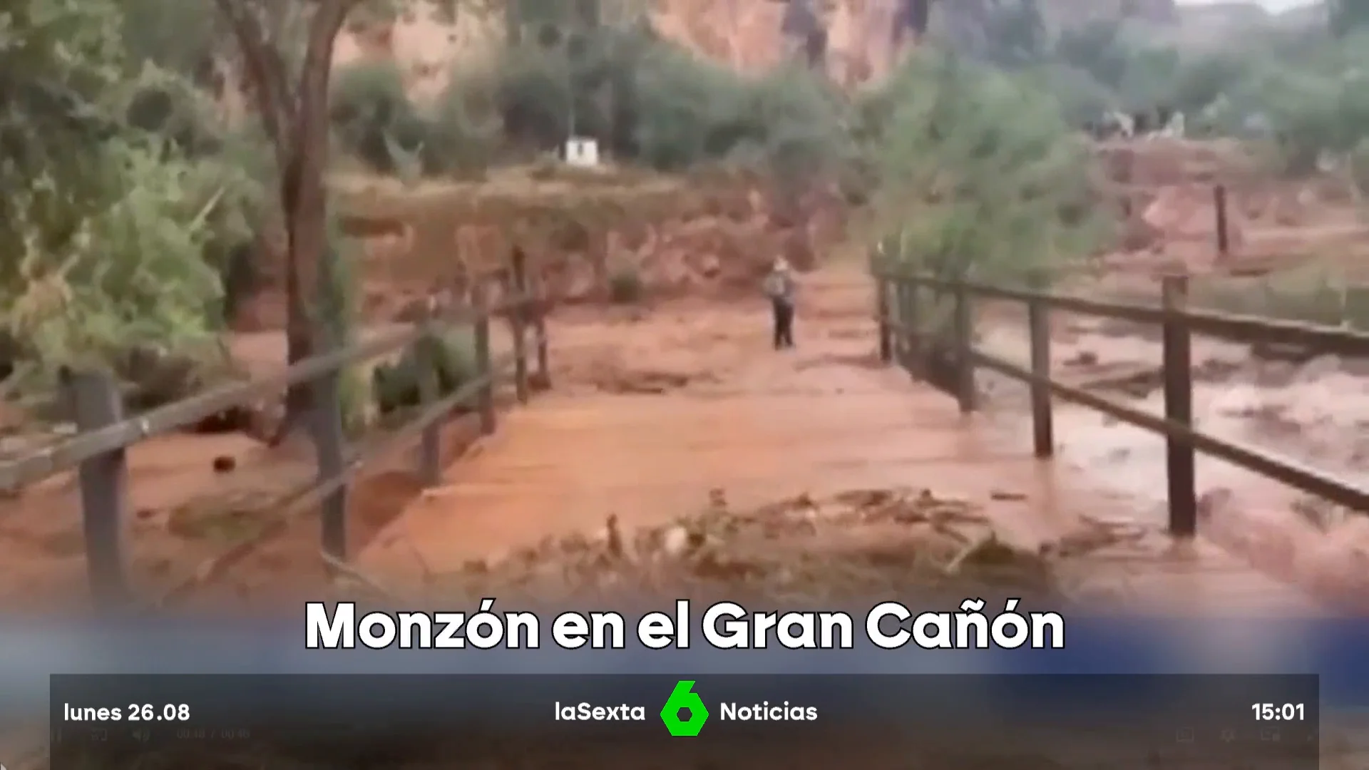 Un torrente de lodo y barro: muere una excursionista en las riadas del Gran Cañón