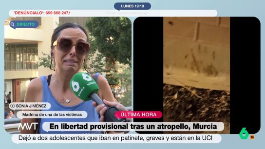 M&aacute;s Vale Tarde habla con los padres y la madrina de los dos j&oacute;venes atropellados en Murcia mientras iban en patinete. En este v&iacute;deo, esta &uacute;ltima detalla c&oacute;mo se produjo el atropello y en qu&eacute; situaci&oacute;n se encuentran ahora los ni&ntilde;os.